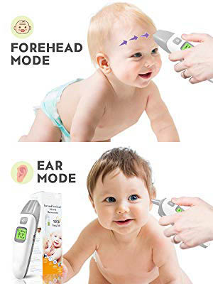 baby thermometer thermometers forehead ear for fever temperature kids adult digital infrared medical
